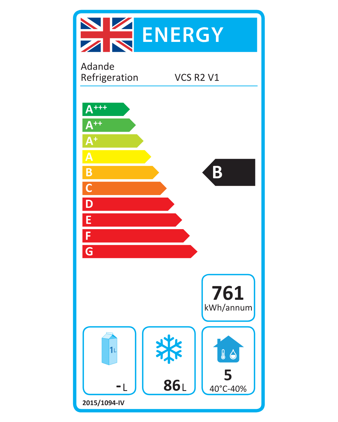 VCS ADANDE ENERGY LABEL