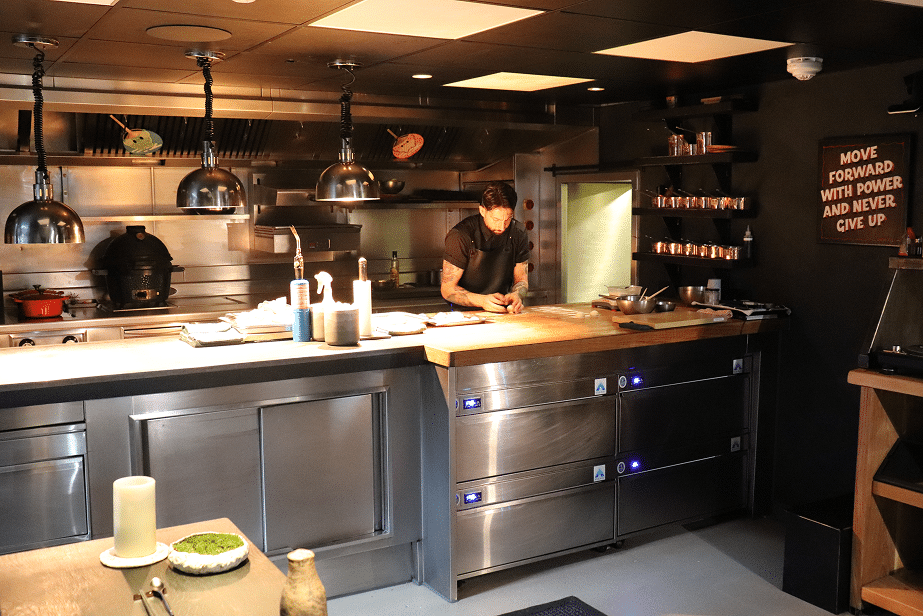 Adande fridge drawers in Ynyshir restaurant